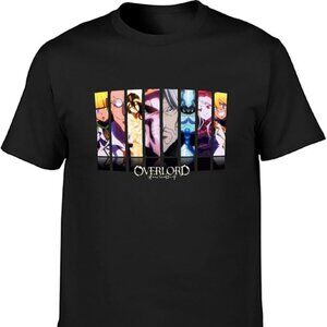 Men's 3XL‎ Casual Shirt Overlord Beach Crew-Neck T-Shirt Black